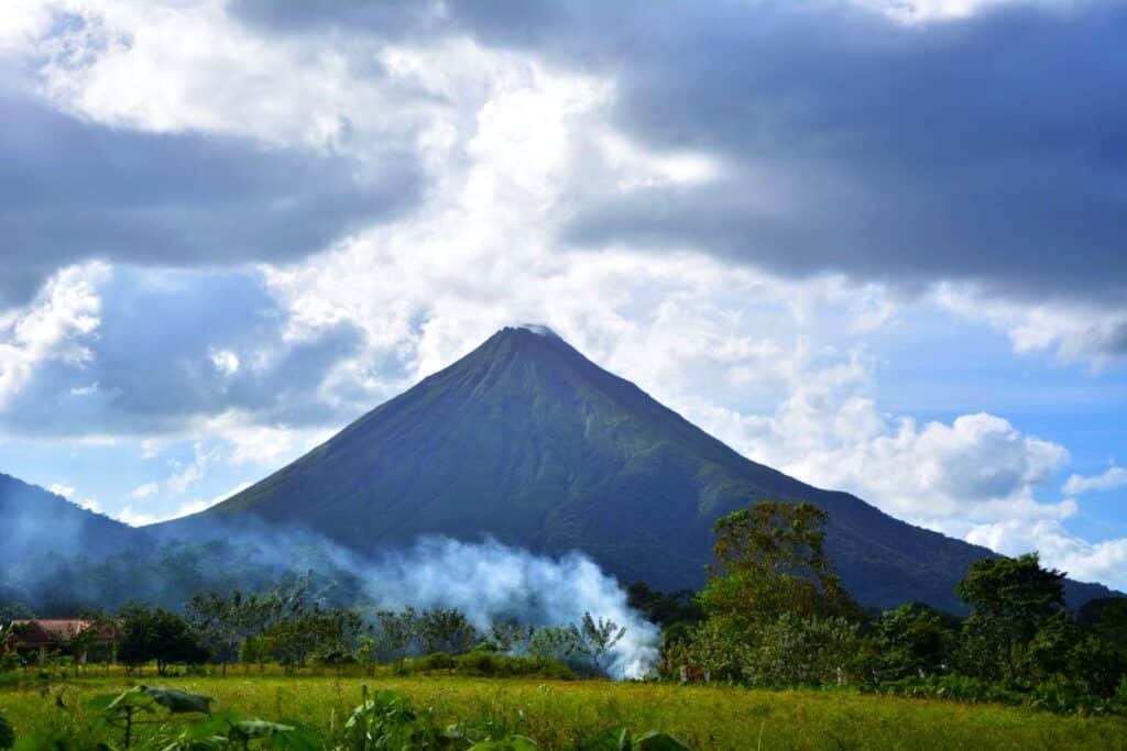 Hiking Arenal Volcano in Costa Rica.