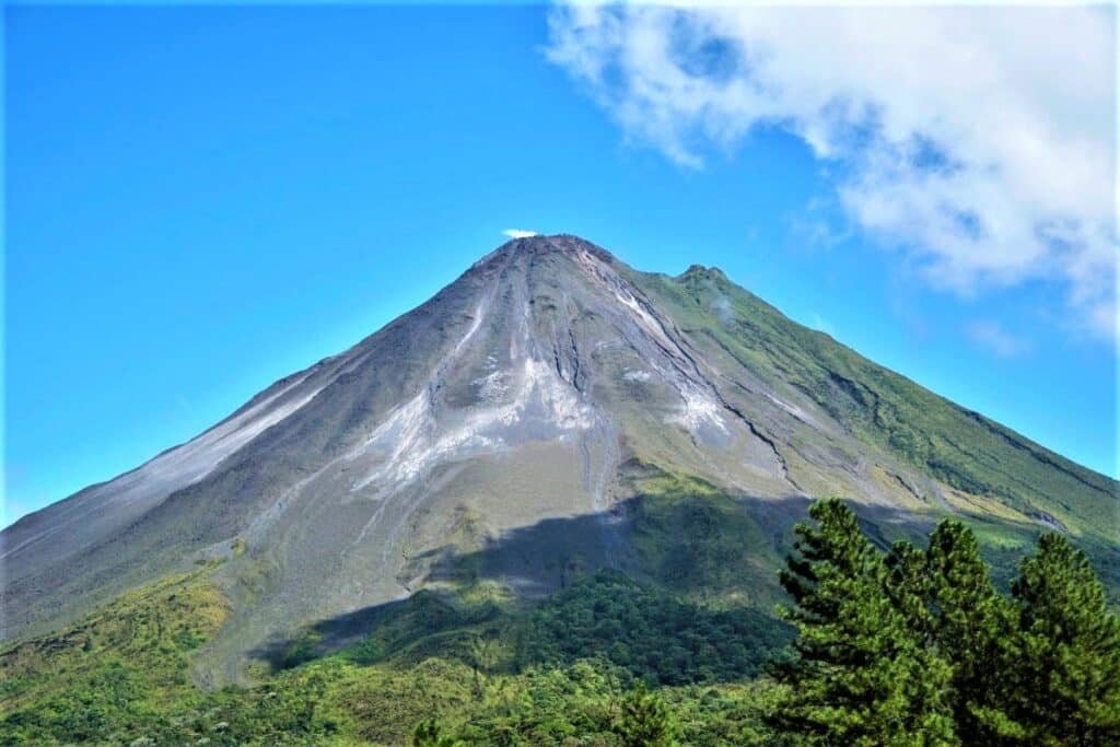 Hiking Arenal Volcano in Costa Rica.