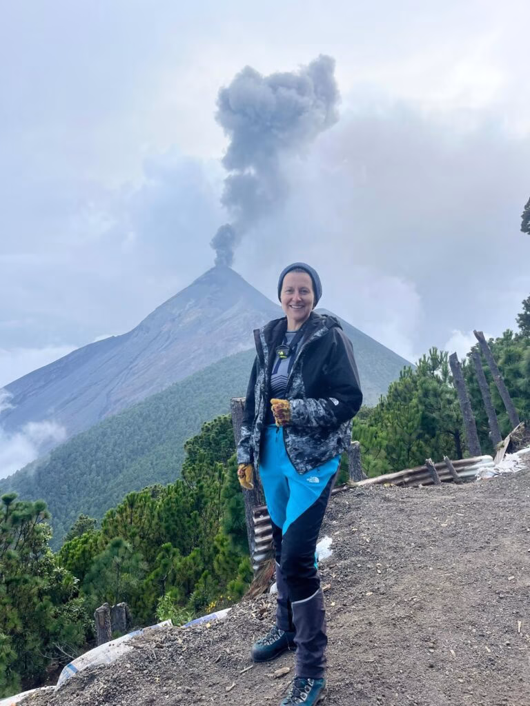 The adventurous solo female travel guide to Guatemala - Hiking Acatenango and Fuego Volcano.