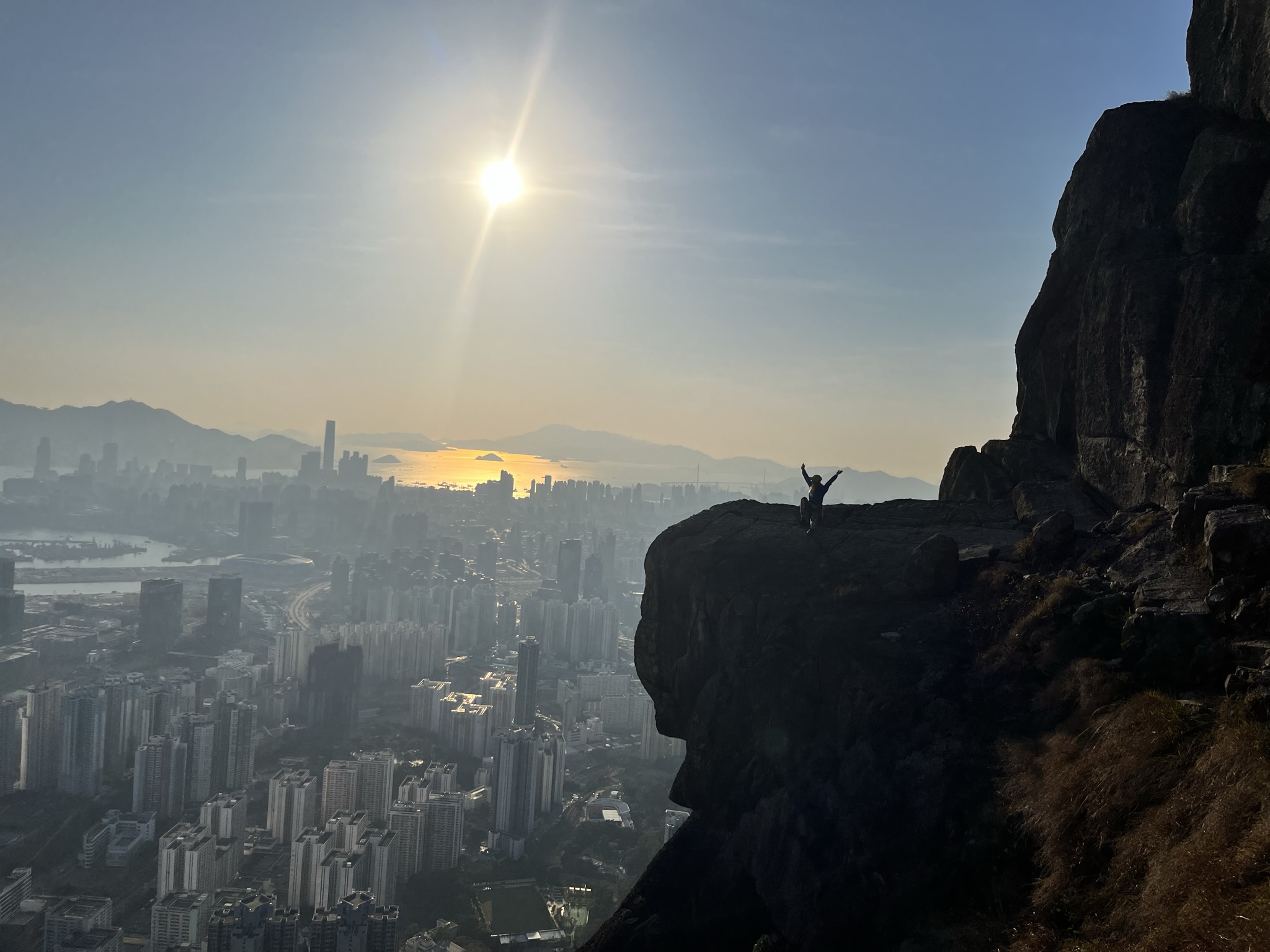 Kowloon Peak hike in Hong Kong.