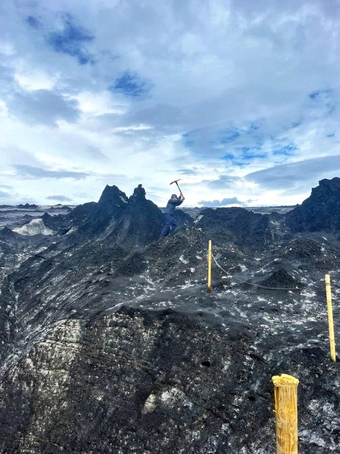 Vatnaj&ouml;kull National Park - ice-caving in Iceland.