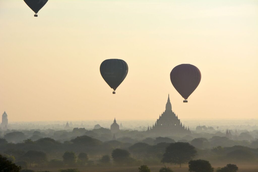 Sunset over Bagan