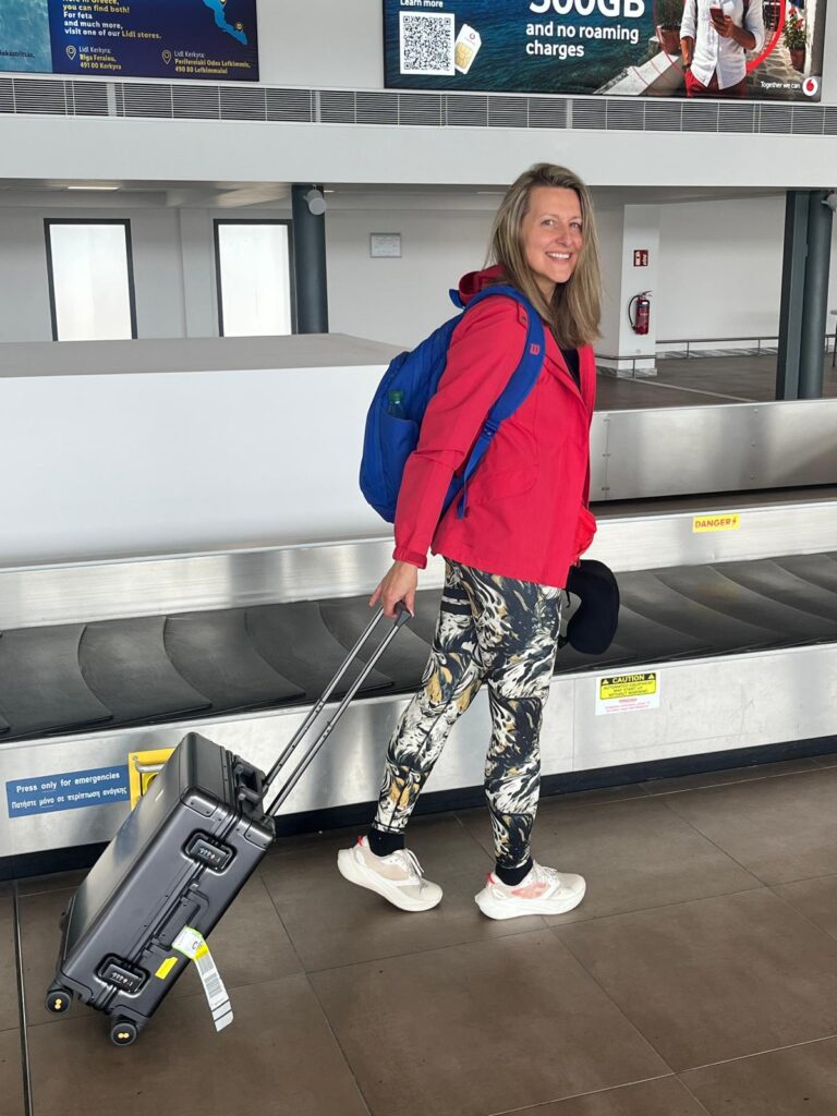 The Level8 luggage on the road