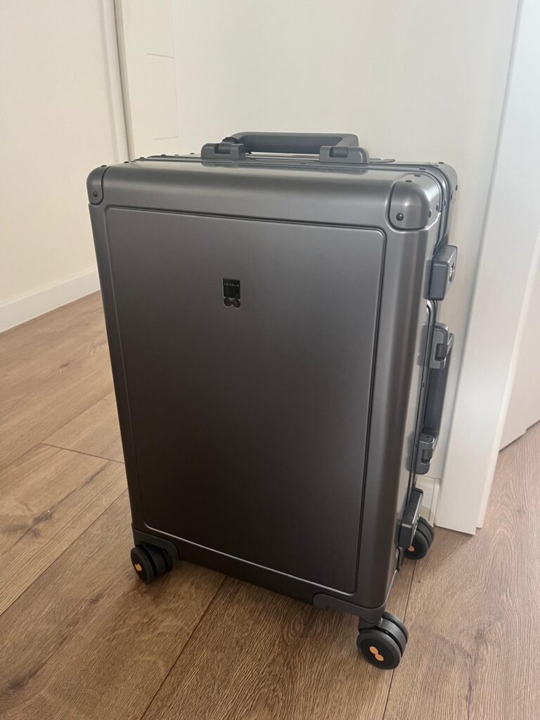 The Level8 luggage on the road