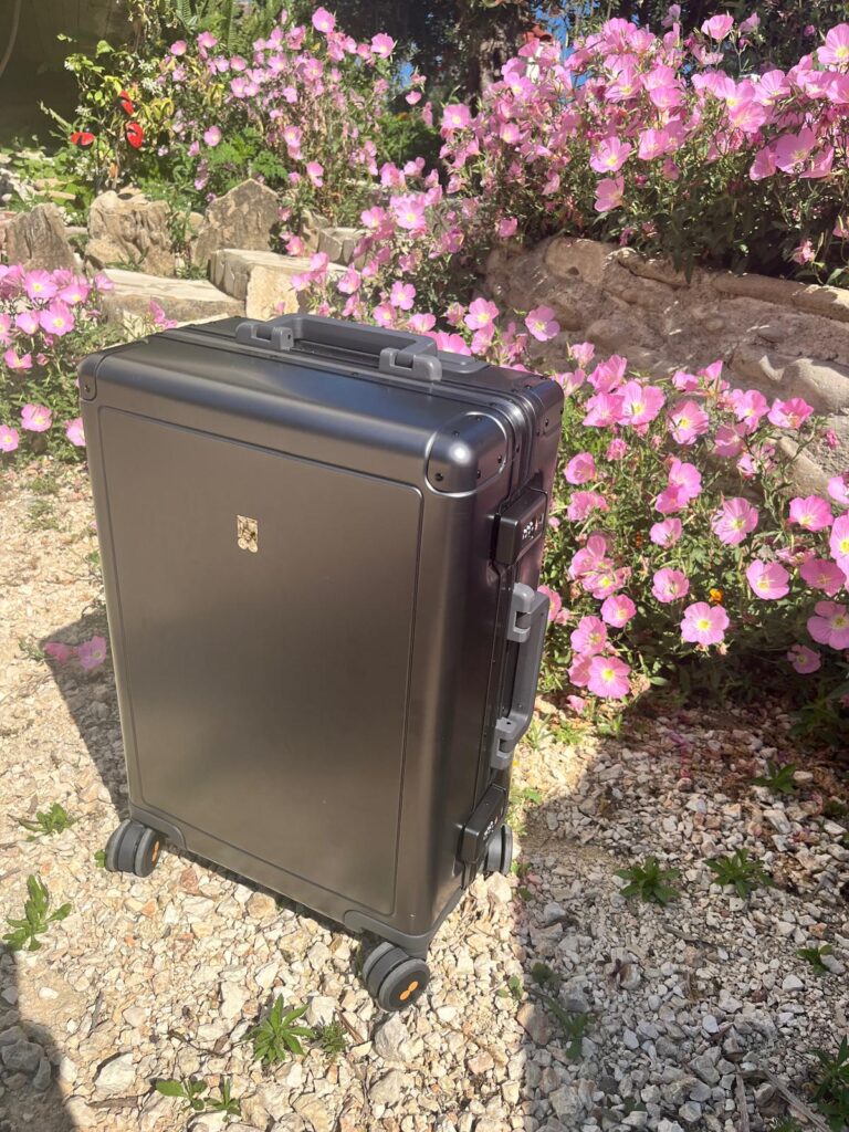 The Level8 luggage on the road