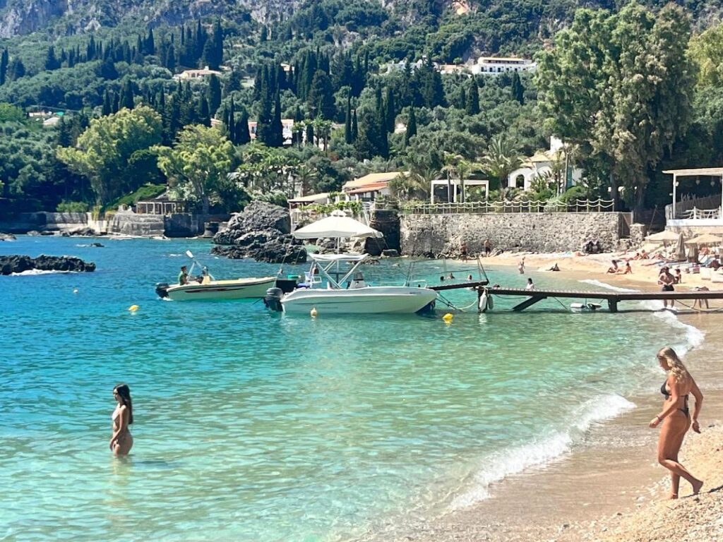 Agia Triada Beach - best beaches in Corfu